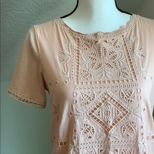J. Crew Blush Cotton Blouse